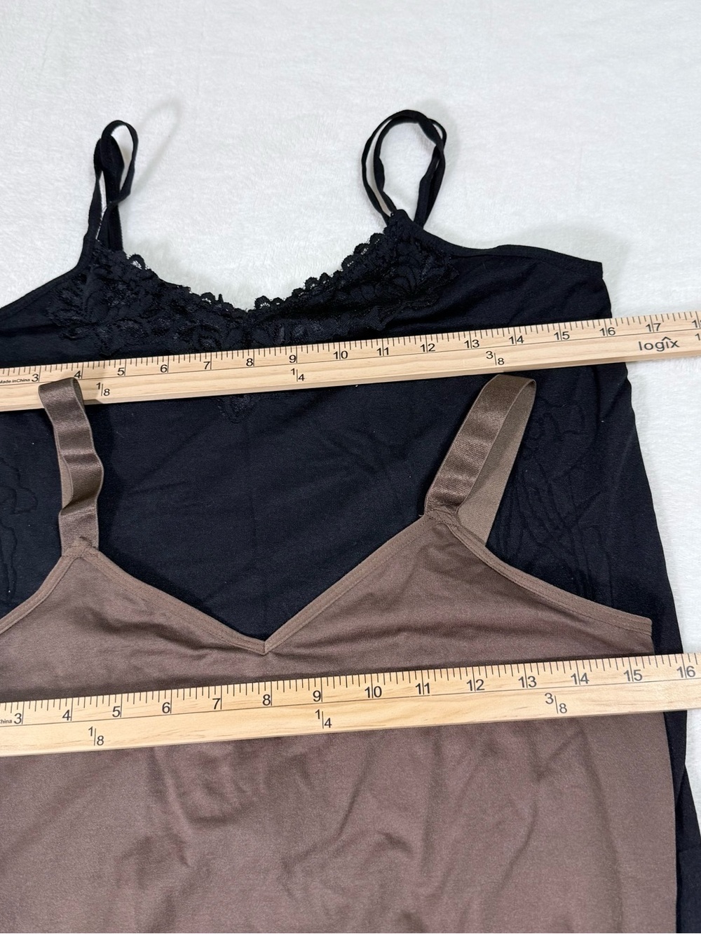 Ultra Teeze - Women’s Camisole 2 Tanks- Brown and black - Size OS - Picture 7 of 8